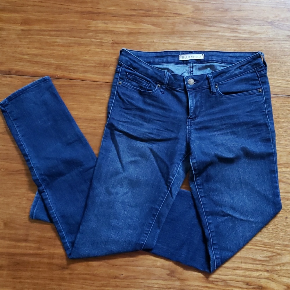 Dark blue jeans